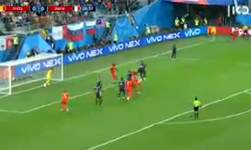 צפו: צרפת גברה על בלגיה והעפילה לגמר המונדיאל