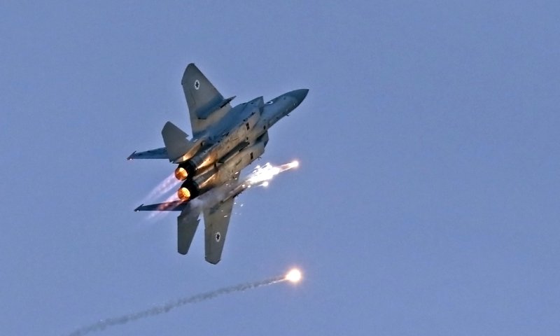 מטוסי קרב יירטו כלי טיס לא מזוהה שחדר מסוריה