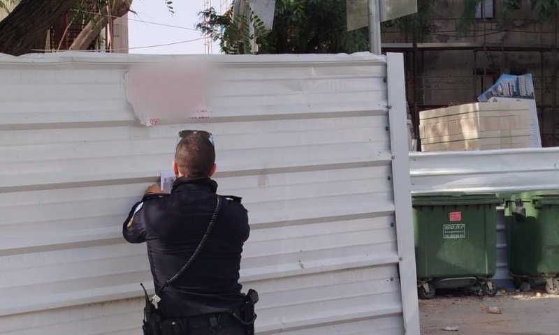 צו סגירה הוצא אתר בנייה בקריית אונו שהעסיק שב"חים מיו"ש