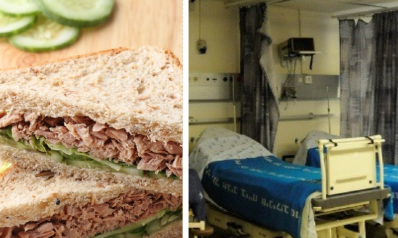 אכל כריך טונה בתל אביב ופונה לבית החולים