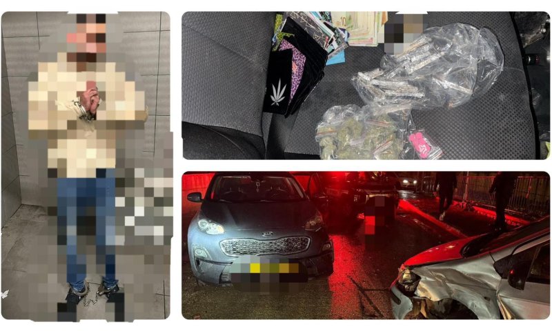 לא הסתפק בעבירה אחת: נתפס נוהג שיכור ללא רישיון עם סמים ברכב
