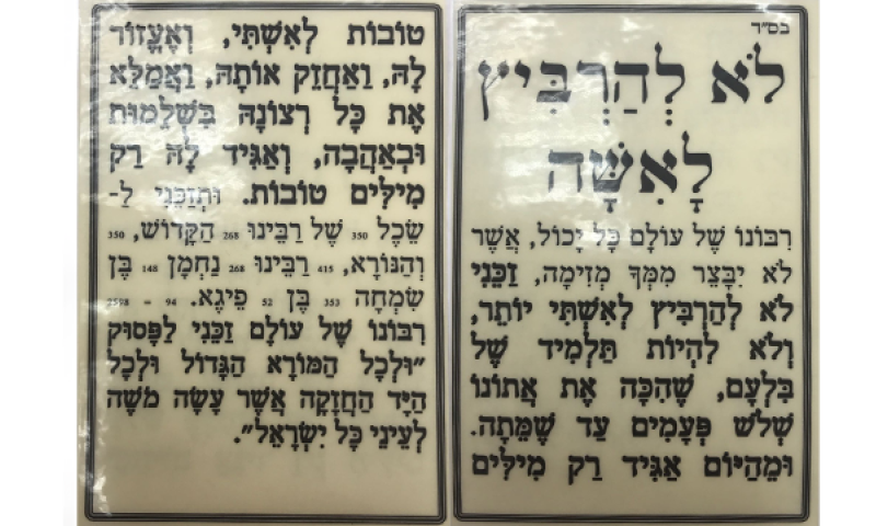 'לא להרביץ לאשה': התפילה שברלנד מחלק לבעלים