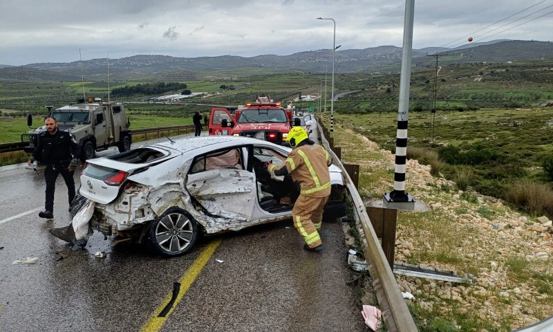 דיווח ראשוני: תאונת דרכים קשה בשומרון