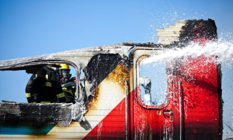 הסתיים אירוע התלקחות הרכבת &ndash; למעלה מ100 נפגעים