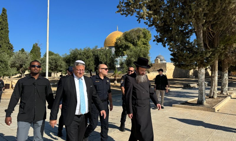 השר בן גביר עלה להר הבית: "להתפלל על החטופים"