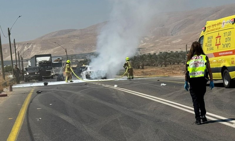 תאונה קטלנית בבקעה 2 רוכבי אופנוע נהרגו בצומת פצאל
