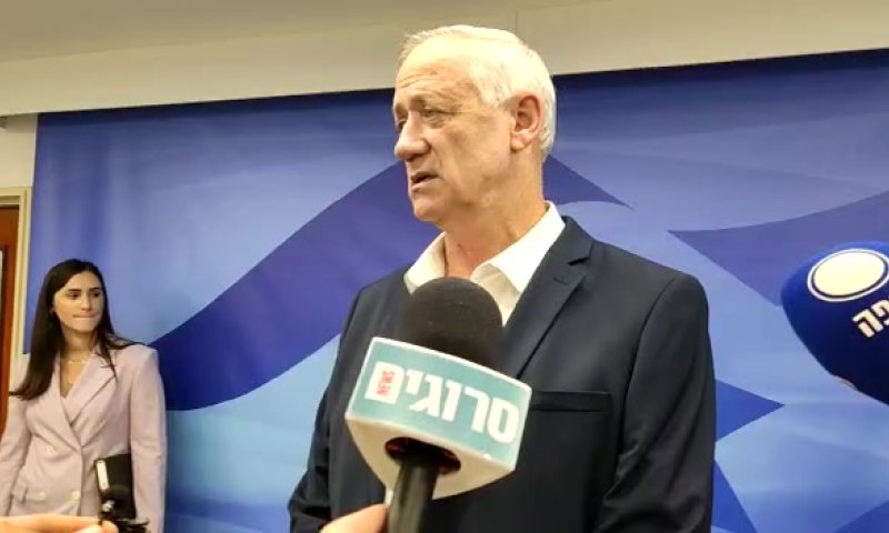 גנץ מגיב לירי הרקטות מעזה: "הפרה לא מקובלת"
