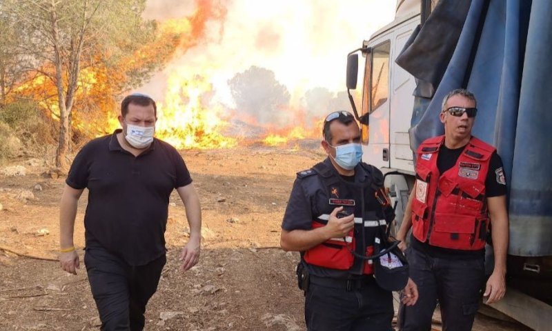 חשד להצתה: 3 שריפות במעוז צבי במהלך החג