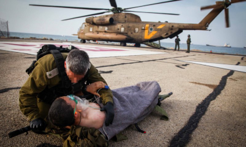 הפינוי המוסק של פצועי הפיגוע בגולן ● גלריית תמונות