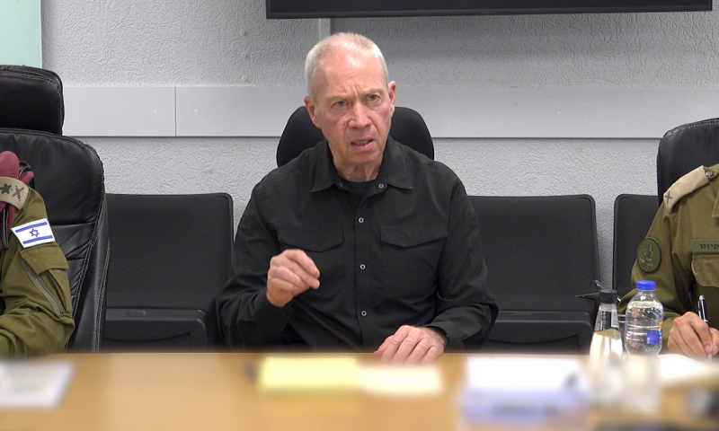 גלנט: עוצר מוחלט על עזה, לא דלק, לא מזון, לא חשמל