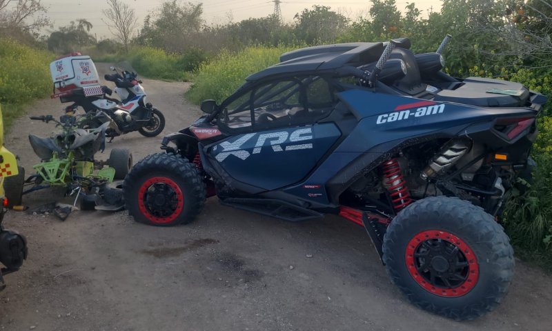 מורדם ומונשם: ילד בן 8 נפצע קשה בהתנגשות טרקטורונים