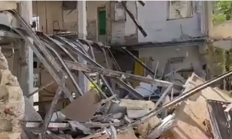 דיווח על קריסת מבנה בירושלים