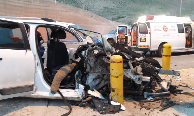 5 פצועים בתאונה קשה ליד מצפה יריחו