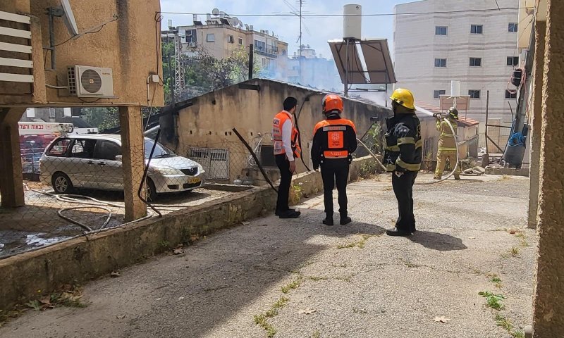 בן 80 במצב בינוני כתוצאה משריפה