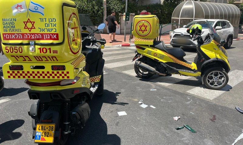רמת גן: נער נפצע קשה בתאונת דרכים