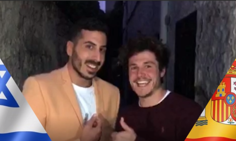 משעשע: קובי מרימי מלמד עברית את נציג ספרד. צפו