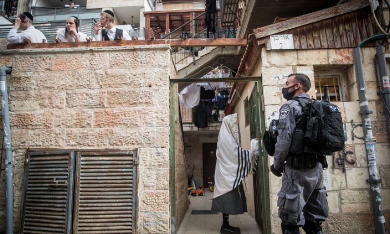 בשכונות חרדיות בירושלים אחוז הדבקה גבוה מבני ברק