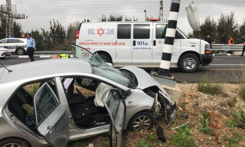 תאונה קשה בכביש 90: פעוט בן 3 במצב קשה מאוד