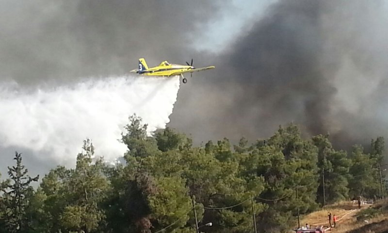 מי סייע לכבות את השריפה באלון מורה?