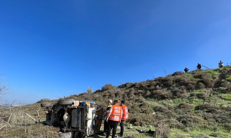 ג׳יפ התהפך בצפון: 4 צעירות נפצעו ופונו במסוק