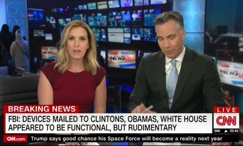 עקב מטען חבלה: בניין ה-CNN פונה בשידור חי. צפו