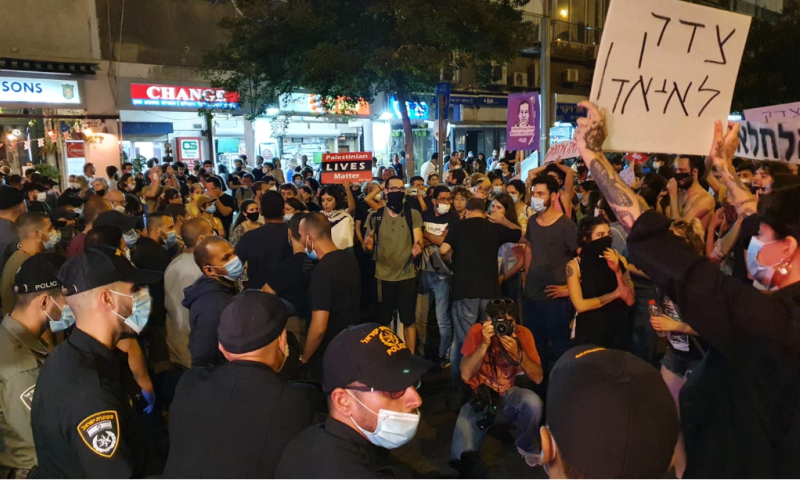 עימותים וחסימות כבישים בהפגנת השמאל, 5 עצורים