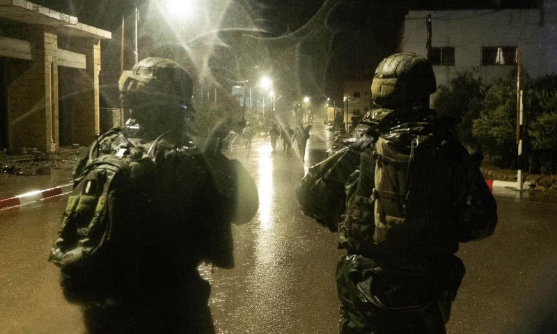 בגשם שוטף: פשיטה לילית על מוקדי טרור עממי