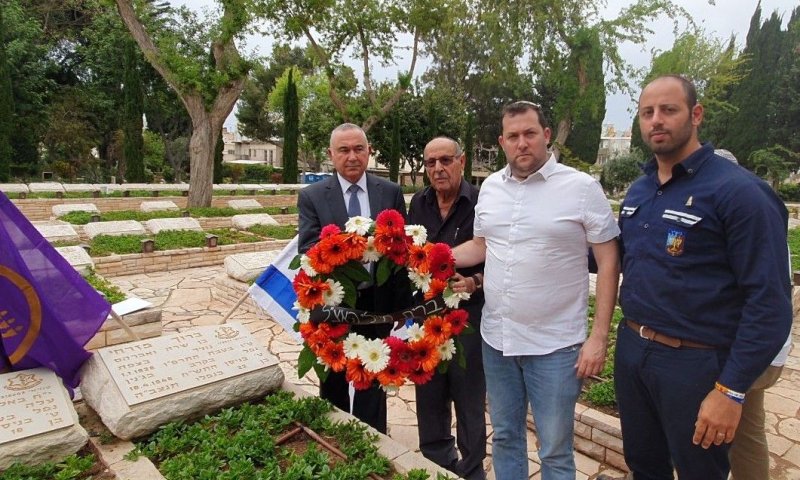 רבים באזכרה של הלוחם שהתגייר והתגייס לאצ"ל