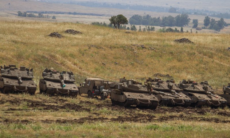 צה"ל מעלה שיריון וארטילריה לרמת הגולן