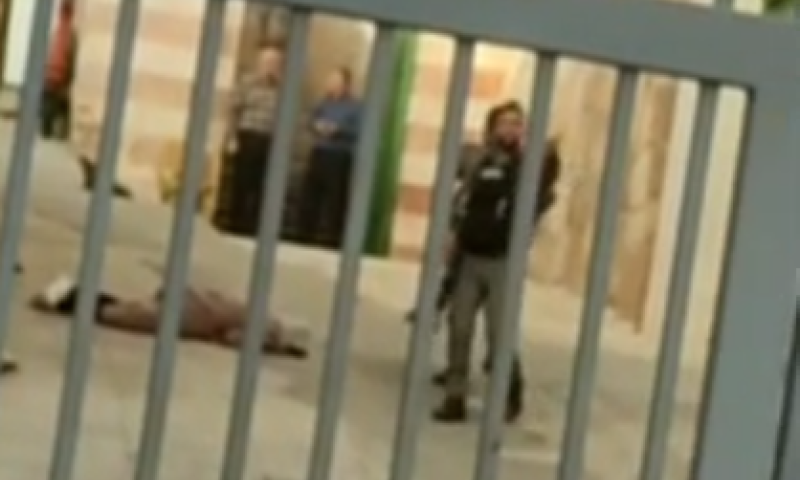 מערת המכפלה: קצין מג"ב נפצע קל מדקירת מחבלת