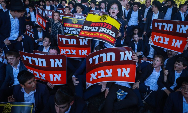 פיצול בהפגנת החרדים: הפלג הירושלמי יחרים את העצרת