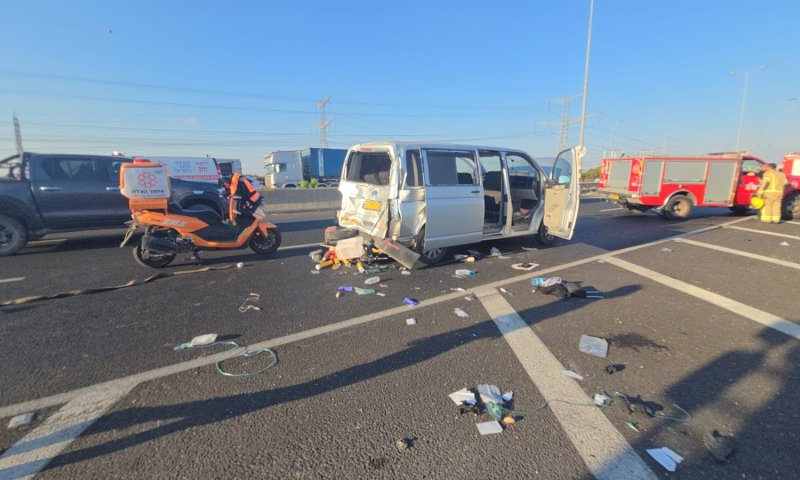 2 תאונות תוך 10 דקות: שישה פצועים בכביש 5, שלושה בכביש 65