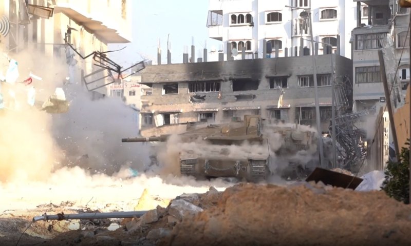 תיעוד מהתקיפה: עשרות מחבלים חוסלו הלילה בעזה