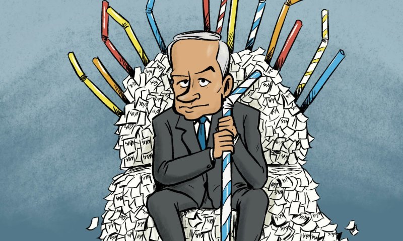 קריקטורה: נתניהו הוא המנצח של משחקי הכס