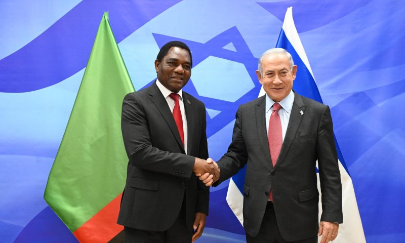 נתניהו לנשיא זמביה: "אפריקה חוזרת לישראל"