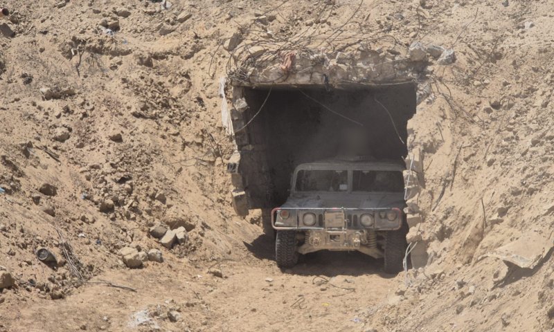 מנהרה לרכבים נחשפה בין רפיח למצרים