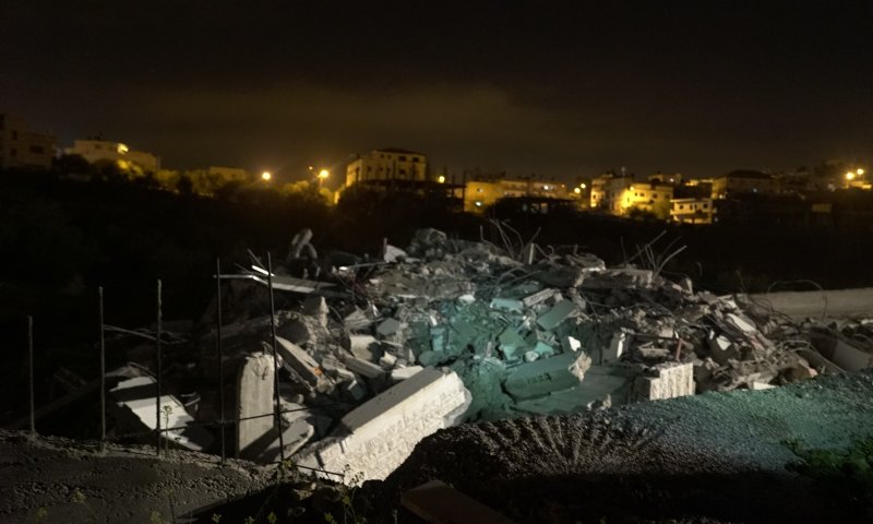 נהרס בית המחבל מפיגועי הירי בעפרה וגבעת אסף