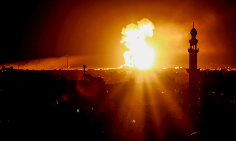 חילופי אש בעזה: עשרה שיגורים נורו לעבר ישראל