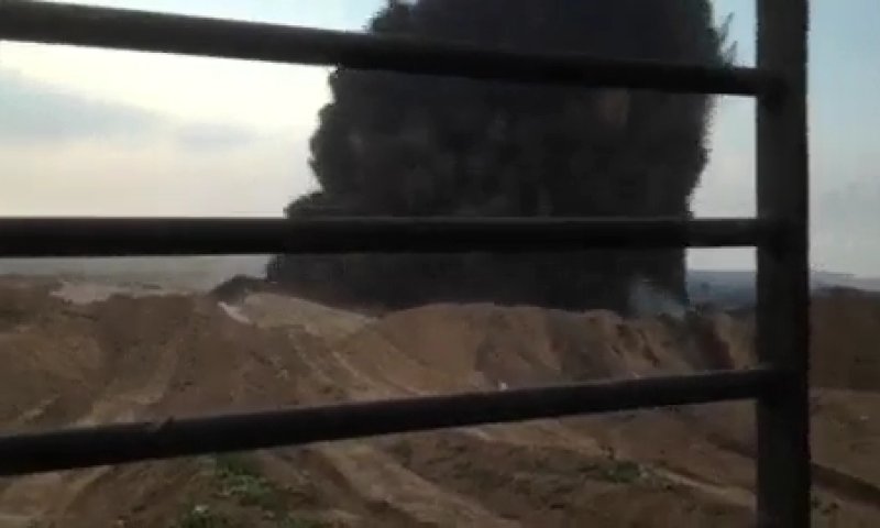 צפו: כך נראה פיצוץ מנהרת תופת