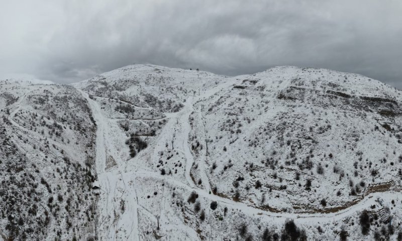 זרימות אדירות, הצפות ושלג בחרמון. צפו בתיעוד הסערה