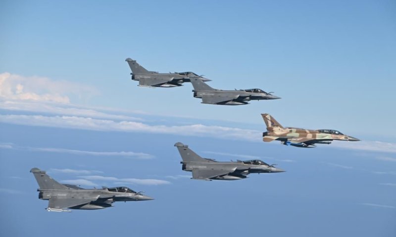 צה"ל ערך תרגיל משותף עם חיל האוויר הצרפתי