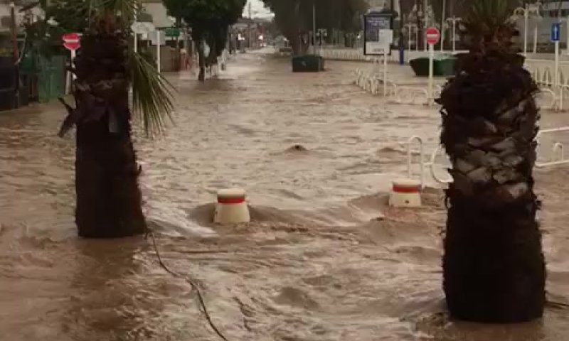 בעקבות ההצפות: בוטלו הלימודים מחר בנהריה