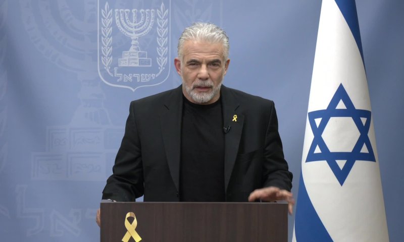 לפיד: "בשם מדינה שלמה &ndash; תודה לטראמפ ולביידן"