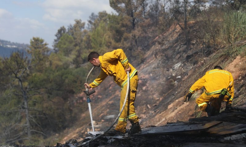 נאבקים בלהבות: במרבית הגזרות הגיעו להכלה של האש