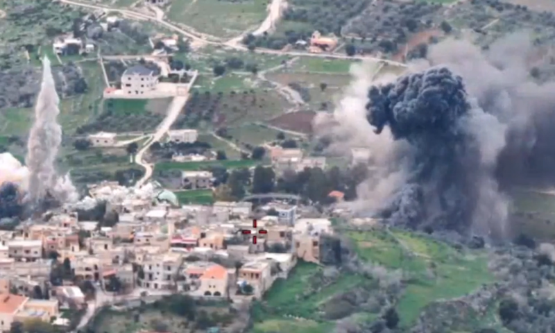 פעם שלישית ביממה: צה"ל תקף מבנים של חיזבאללה