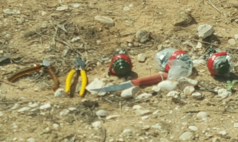 מחבלים מעזה נתפסו בישראל עם סכינים ורימונים