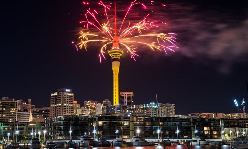צפו: ניו זילנד פותחת את 2020 במופע זיקוקים