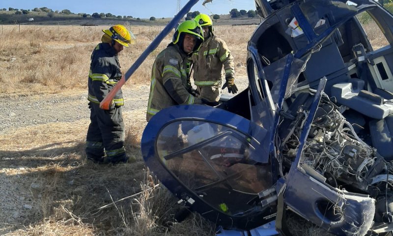 שני פצועים בהתרסקות מסוק בצפון: "היה מפורק"