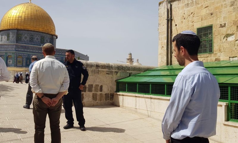 לפני ההשבעה: הח"כ הסרוג אריאל קלנר עלה להר הבית