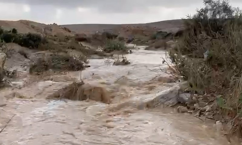 תיעוד "ביירון" בטבע: כך נראות כעת זרימות הנחלים בדרום